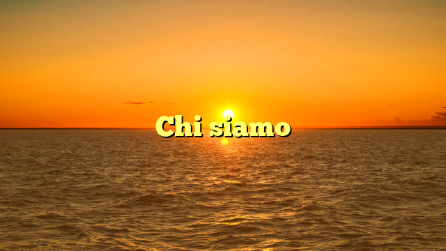 Chi siamo